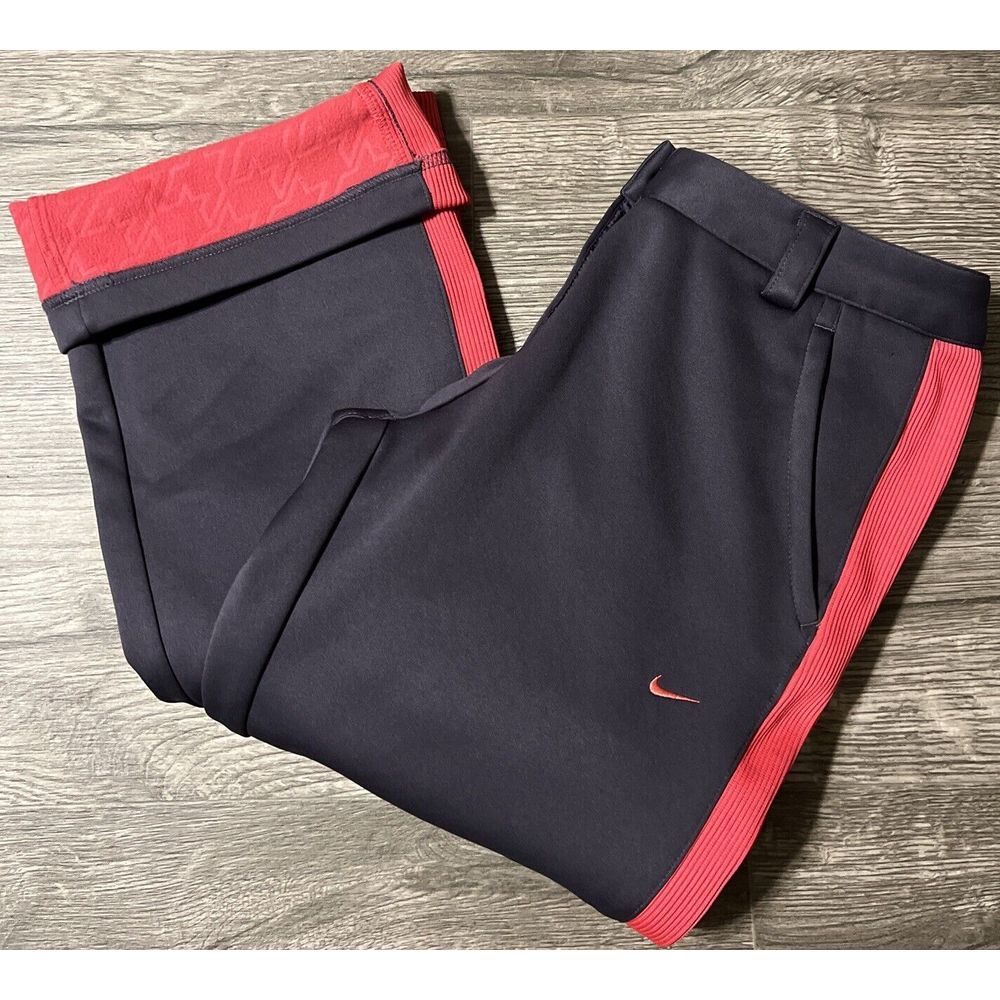 Nike Golf Women's Fleece Lined Boot Cut Gray/Hot‎ Pink Pants Size 2(25x29)